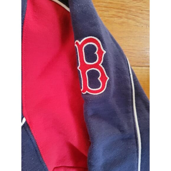 Majestic Boston Red Sox Hoodie Pullover Sweatshirt Blue MLB Embroidered Logo Med - Picture 7 of 13
